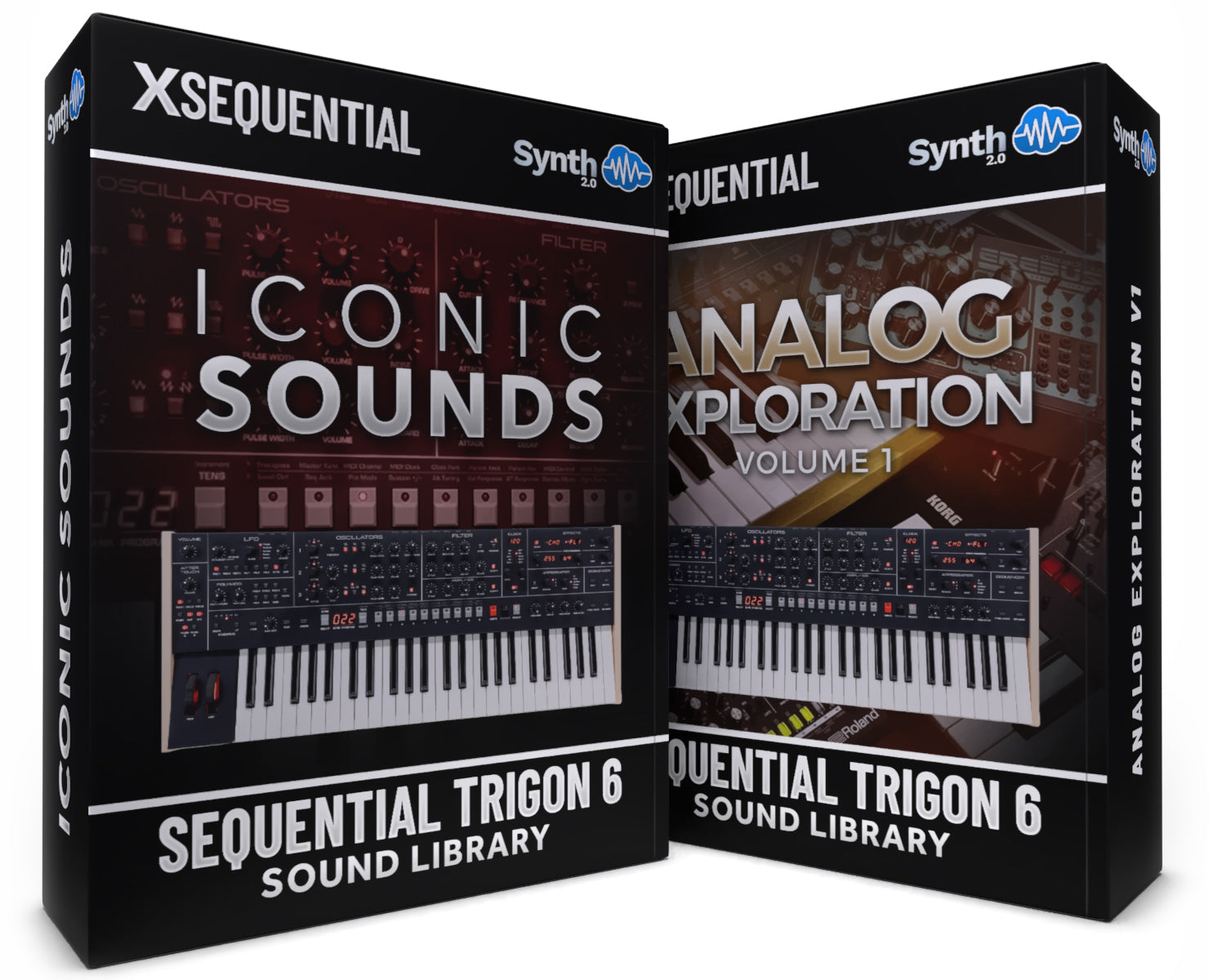 SCL490 - ( Bundle ) - Iconic Sounds + Analog Exploration V1 - Sequential Trigon 6
