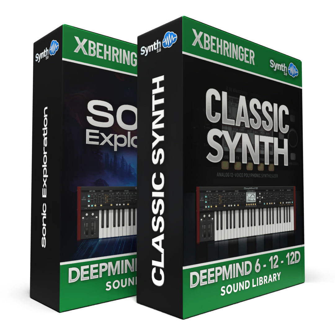 SCL559 - ( Bundle ) - Sonic Exploration + Classic Synth - Behringer Deepmind 6 / 12 / 12D