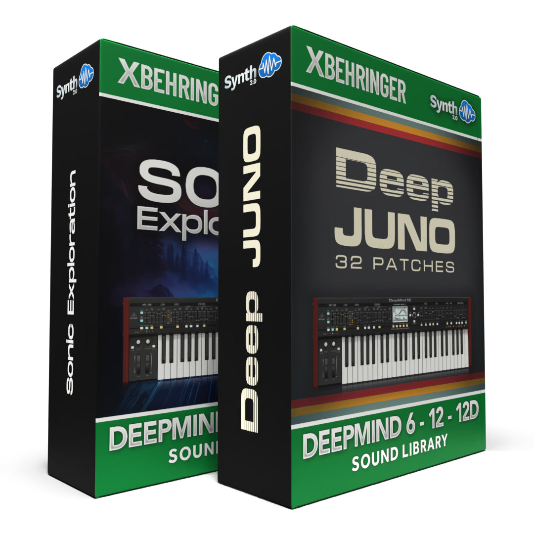 SCL558 - ( Bundle ) - Sonic Exploration + Deep Juno - Behringer Deepmind 6 / 12 / 12D