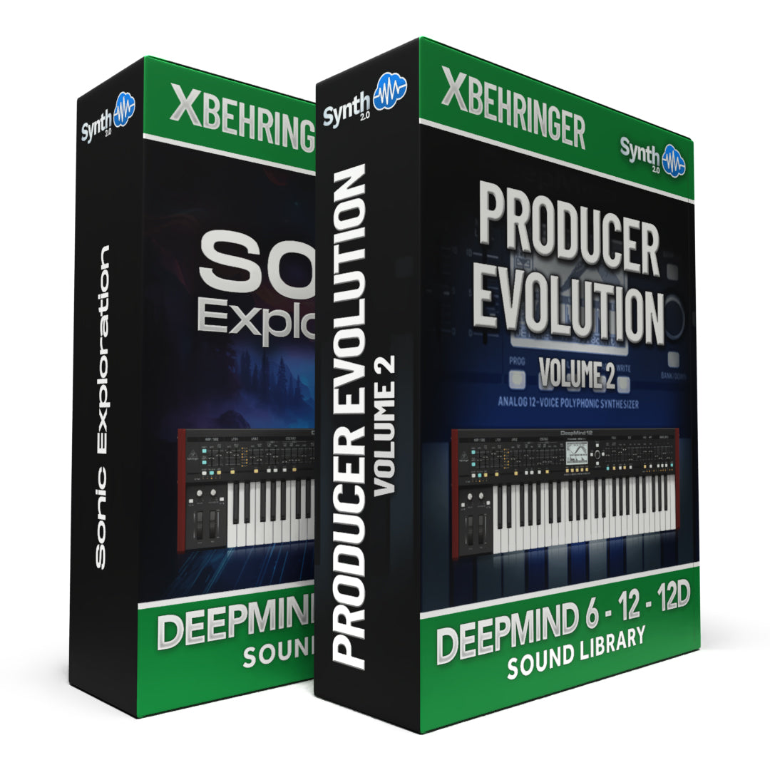 SCL556 - ( Bundle ) - Sonic Exploration + Producer Evolution V2 - Behringer Deepmind 6 / 12 / 12D