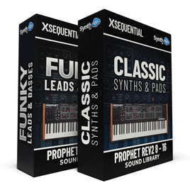 APL020 - ( Bundle ) - Funky Leads & Basses + Classic Synths & Pads - Sequential Prophet Rev2 ( 8 - 16 voices )
