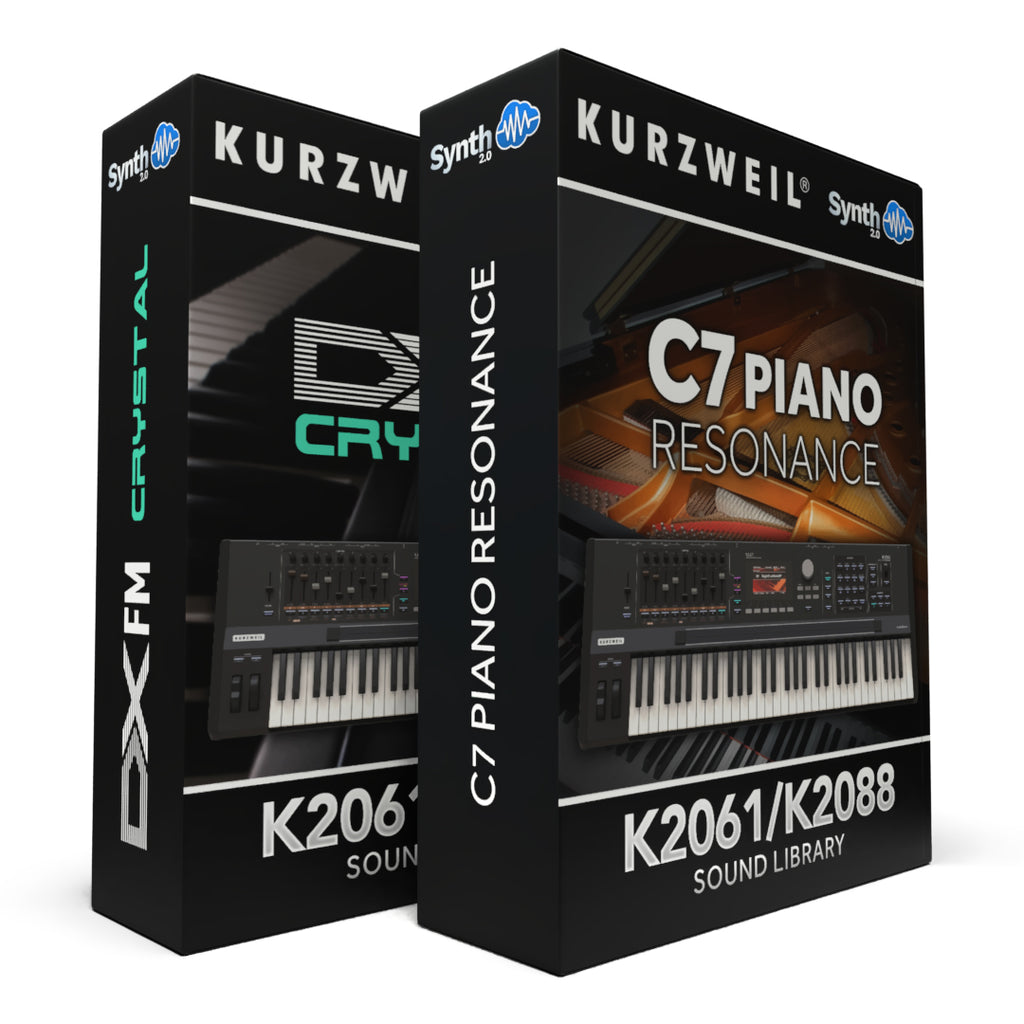 Kurzweil K2061 K2088 Bundle: DX FM Crystal + C7 Piano Resonance