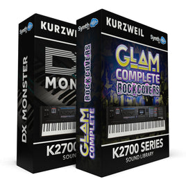DRS035 - ( Bundle ) - DX Monster + Glam Complete Rock Covers - Kurzweil K2700