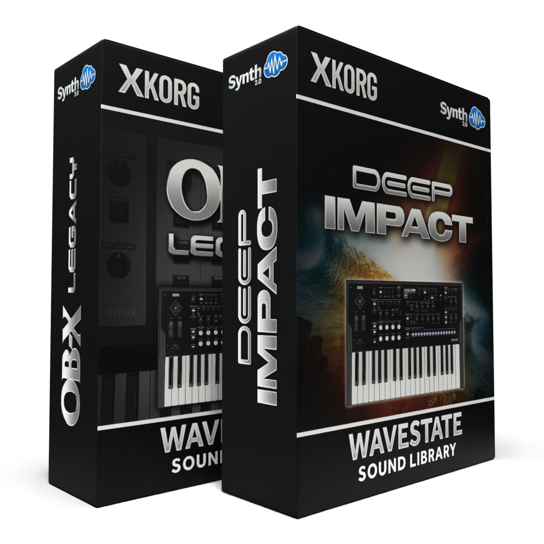 SCL552 - ( Bundle ) - OB-X Legacy + Deep Impact - Korg Wavestate / mkII / Se / Native