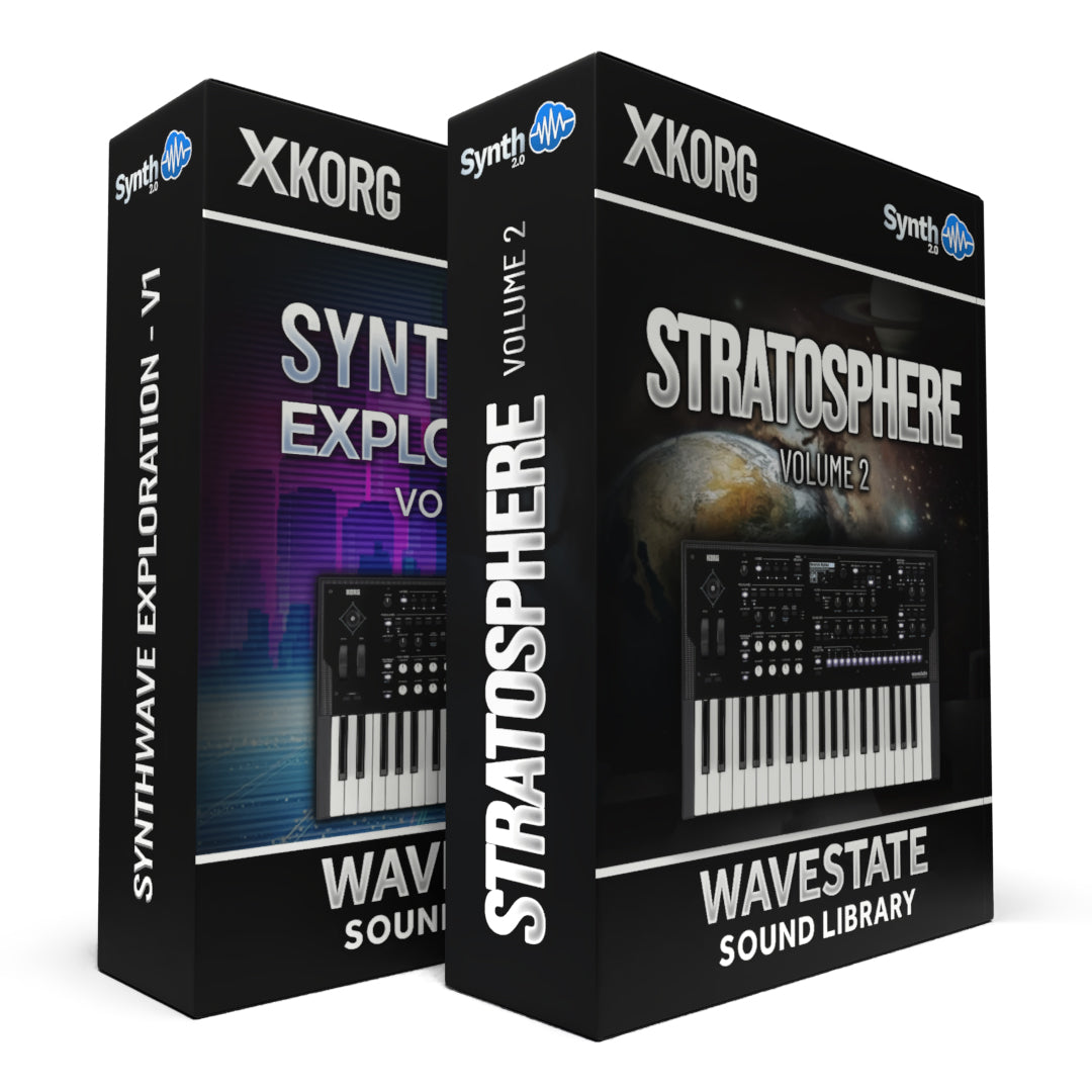 SCL589 - ( Bundle ) - Synthwave Exploration V1 + Stratosphere V2 - Korg Wavestate / mkII / Se / Native