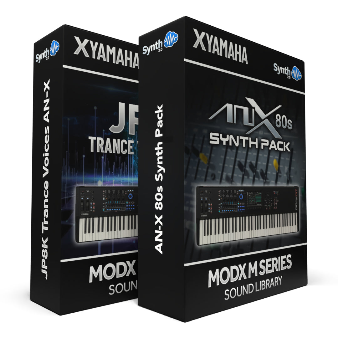 ZZL013 - ( Bundle ) - AN-X JP8K Trance Voices + AN-X 80 Synth Pack - Yamaha MODX M - ESP
