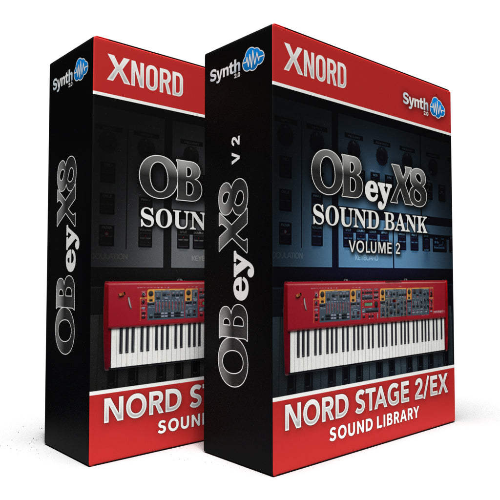Nord Stage 2-EX: Oberheim OB-X8 Samples V1+V2 62 custom