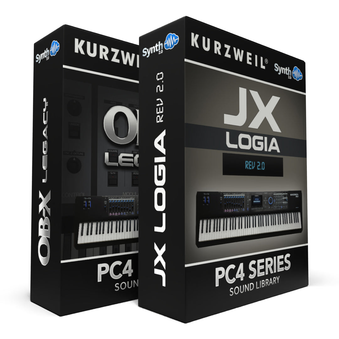 DRS076 - ( Bundle ) - OB-X Legacy + JX Logia Rev2 - Kurzweil PC4 / SE