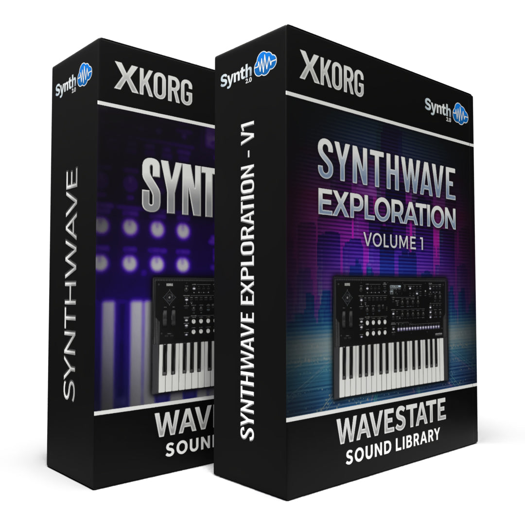 SCL591 - ( Bundle ) - Synthwave + Synthwave Exploration V1 - Korg Wavestate / mkII / Se / Native