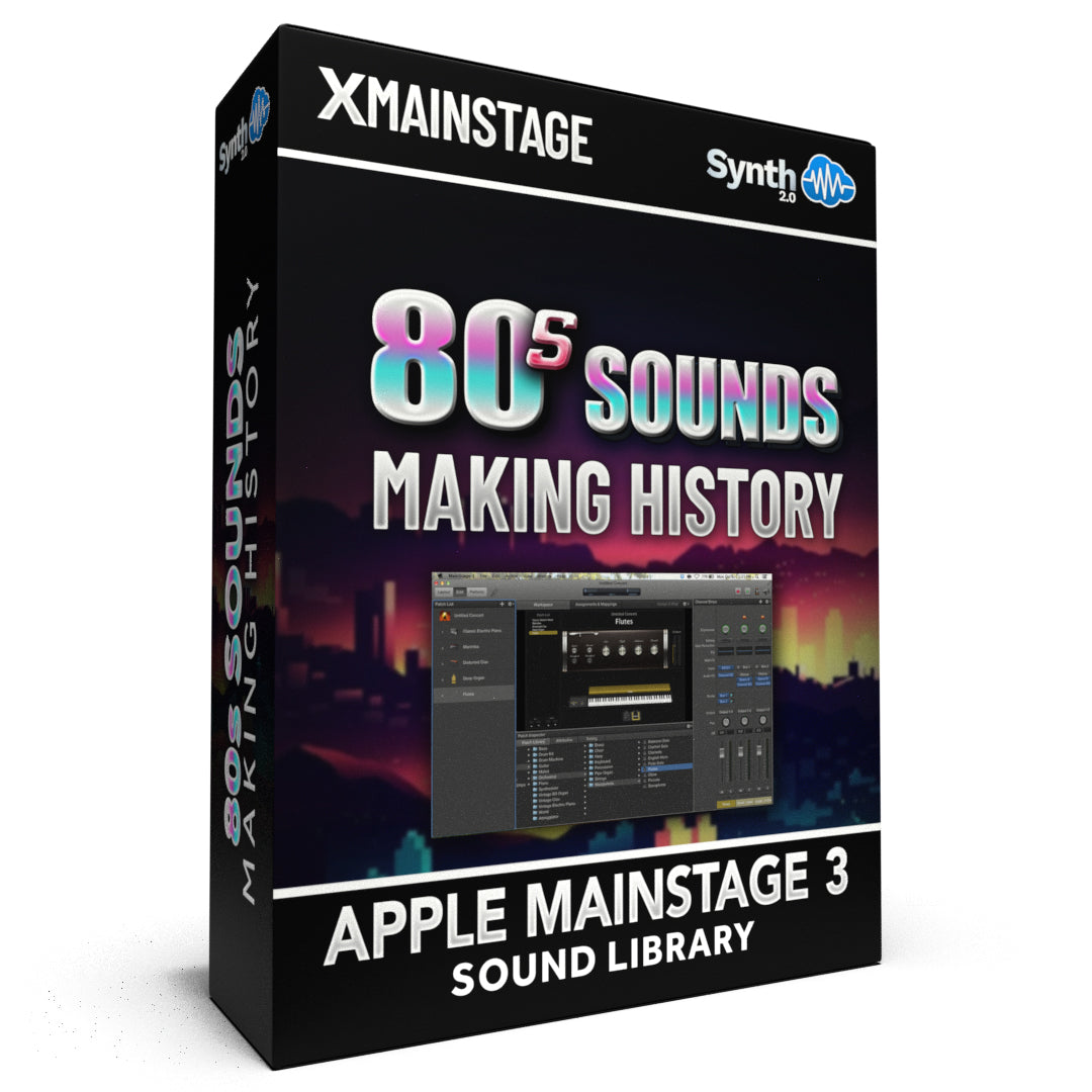RLL006 - ( Bundle ) - 80s Sounds Making History V1 + Pop Hits & 80s Sounds Making History V3 - Logic Pro X Mainstage