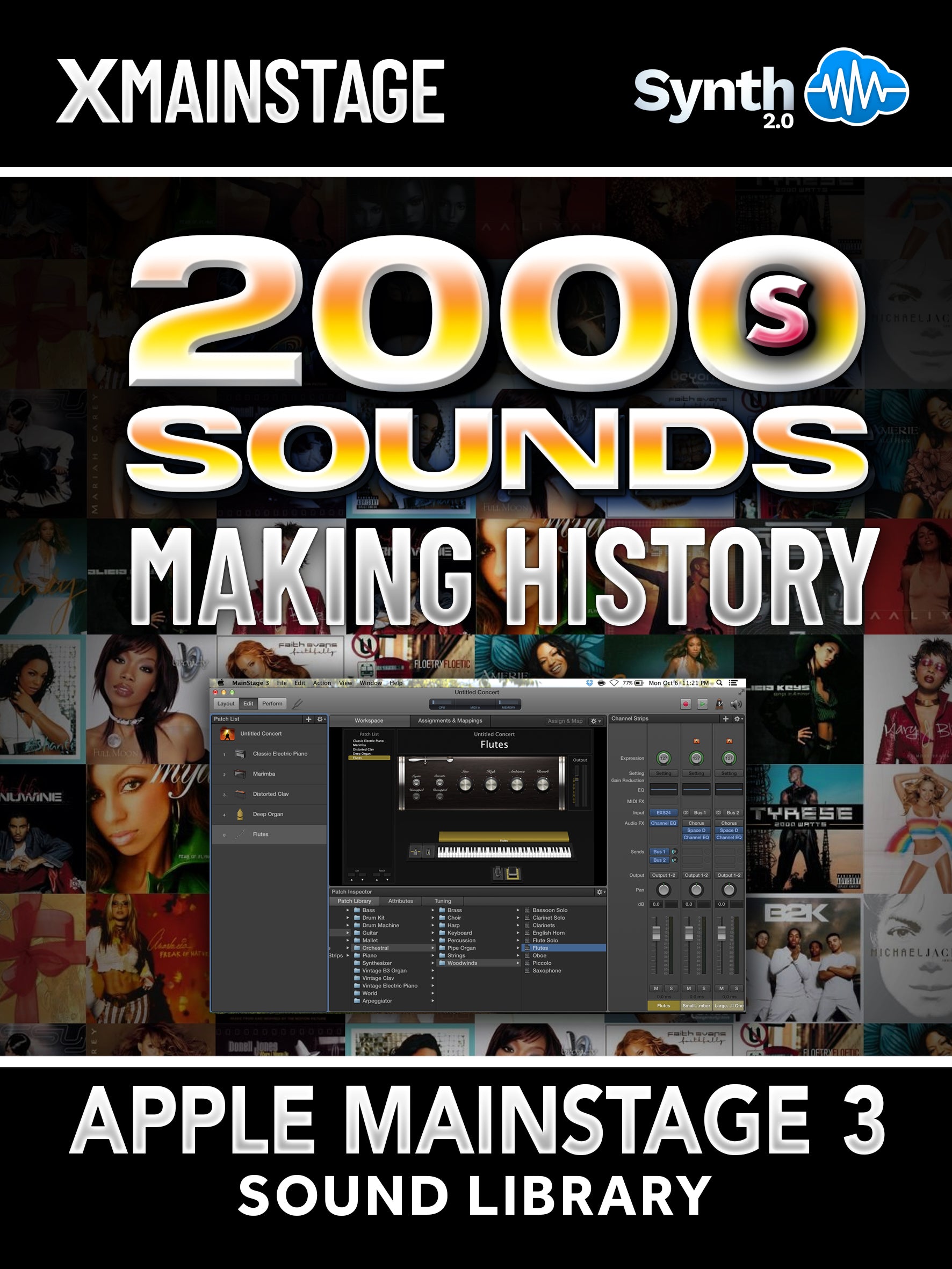 RLL002 - 2000s Sounds Making History V2 - Logic Pro X Mainstage
