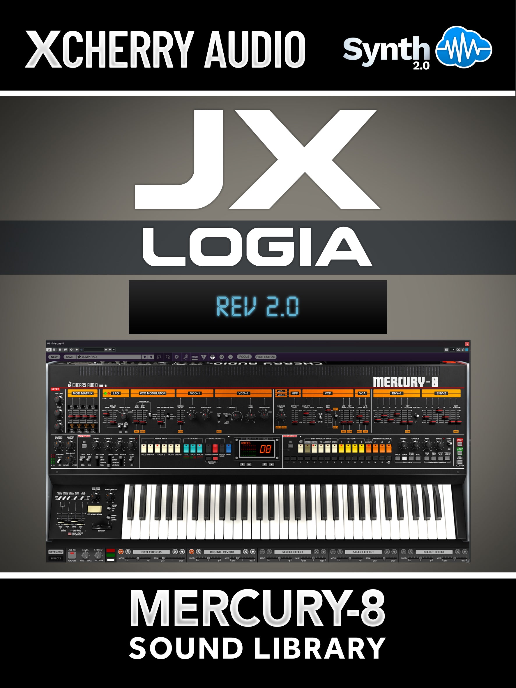 Mercury-8 24 Patches Soundset Roland JX-8P Sounds – Synthcloud