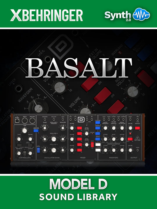 Basalt Sound Bank – 30 Analog Patches for Behringer Model D – Synthcloud