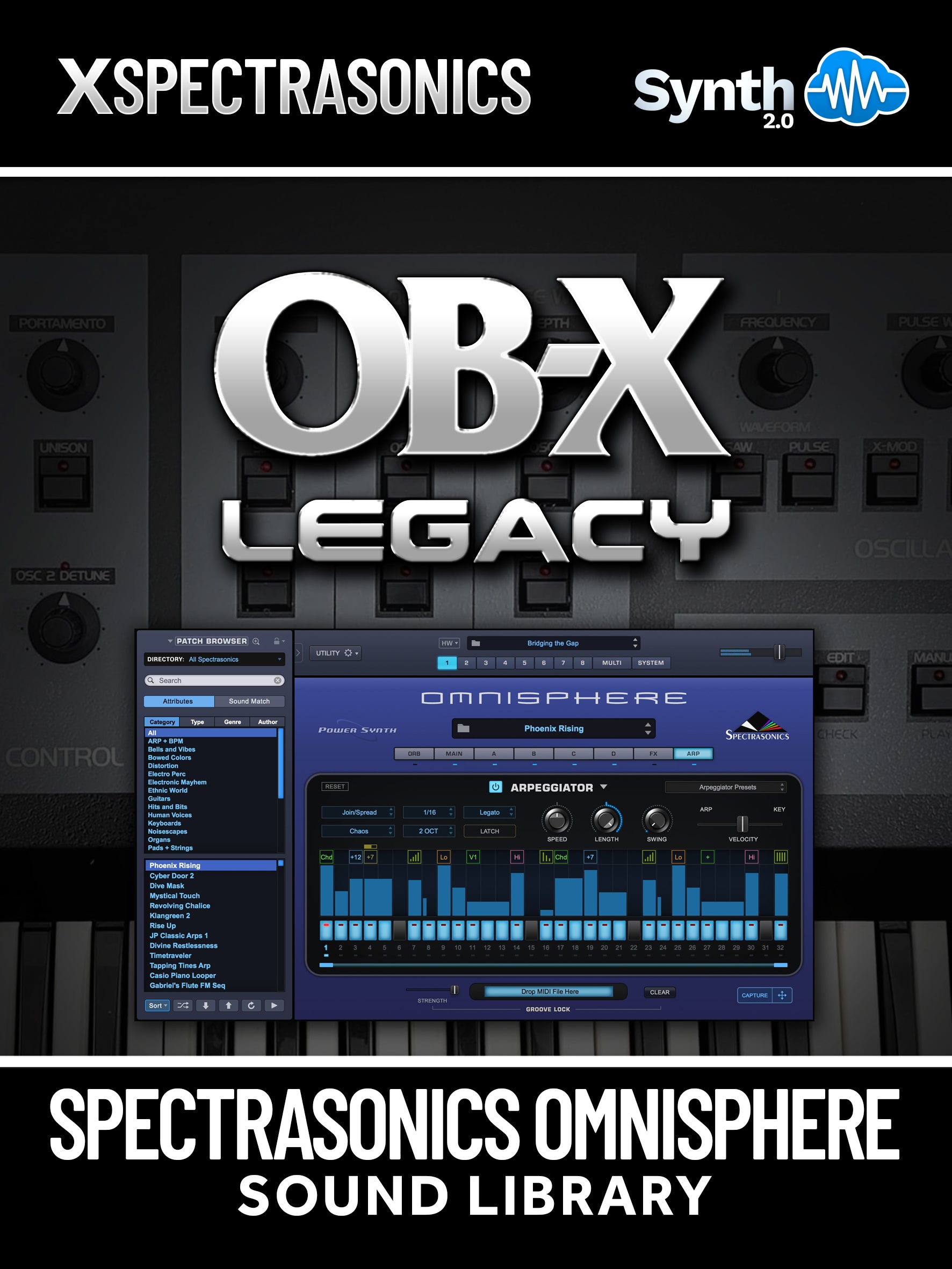 DRS070 - OB-X Legacy - Spectrasonics Omnisphere 2 ( 32 presets )