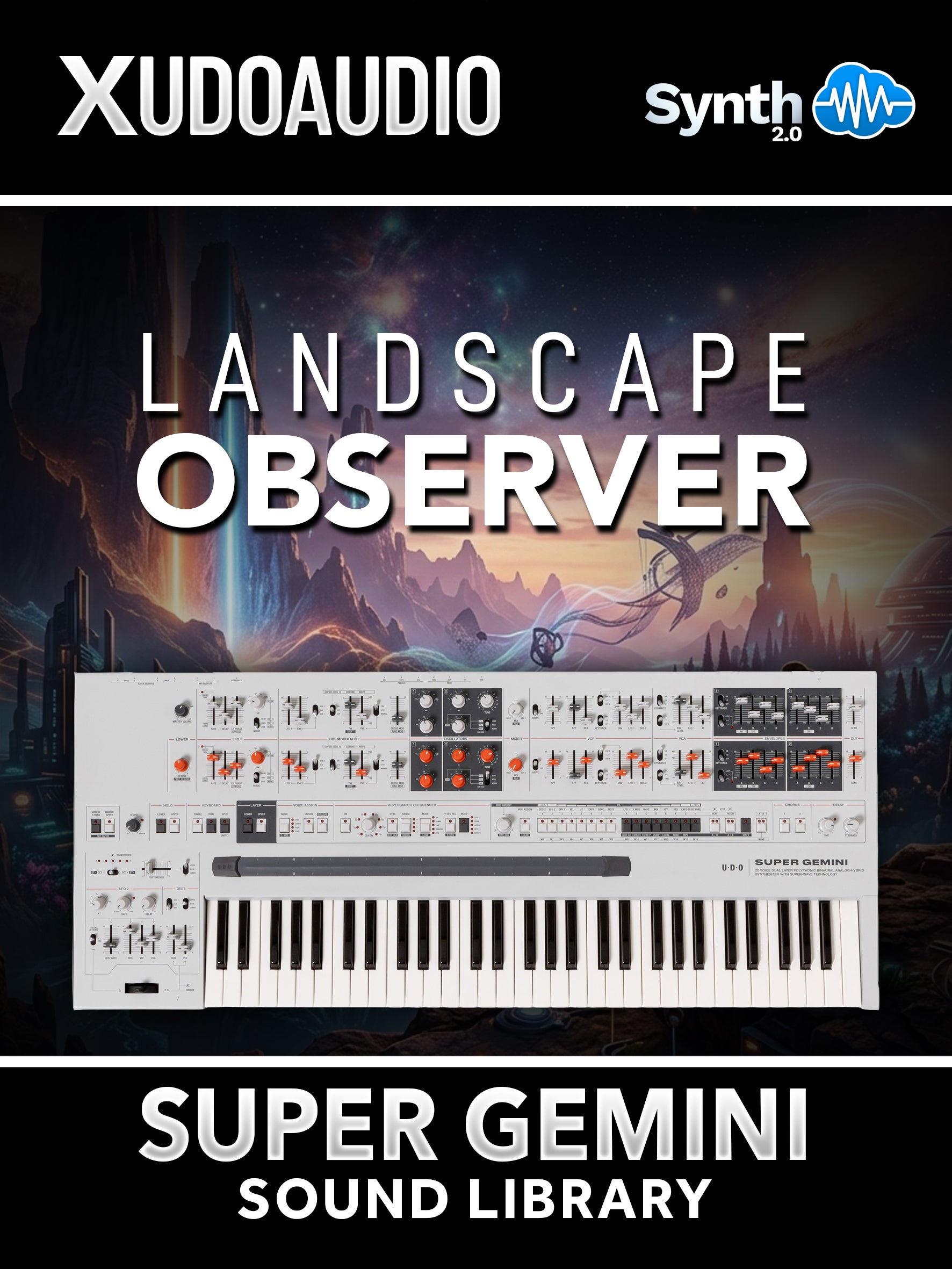 Landscape Observer for UDO Super Gemini – 64 Presets & 64