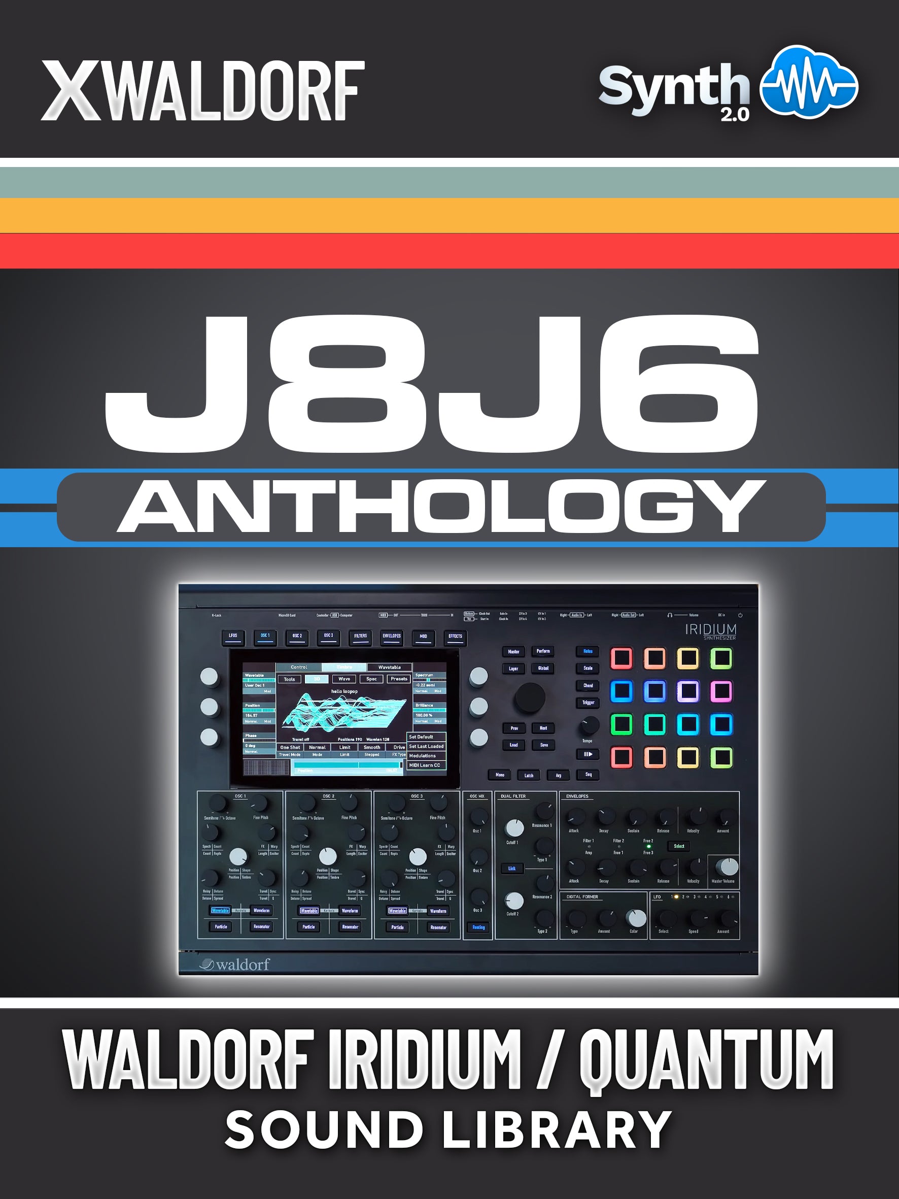 DRS060 - J8J6 Anthology ( Jupiter 8 Juno 60 ) - Waldorf Iridium / Quantum ( 32 presets )