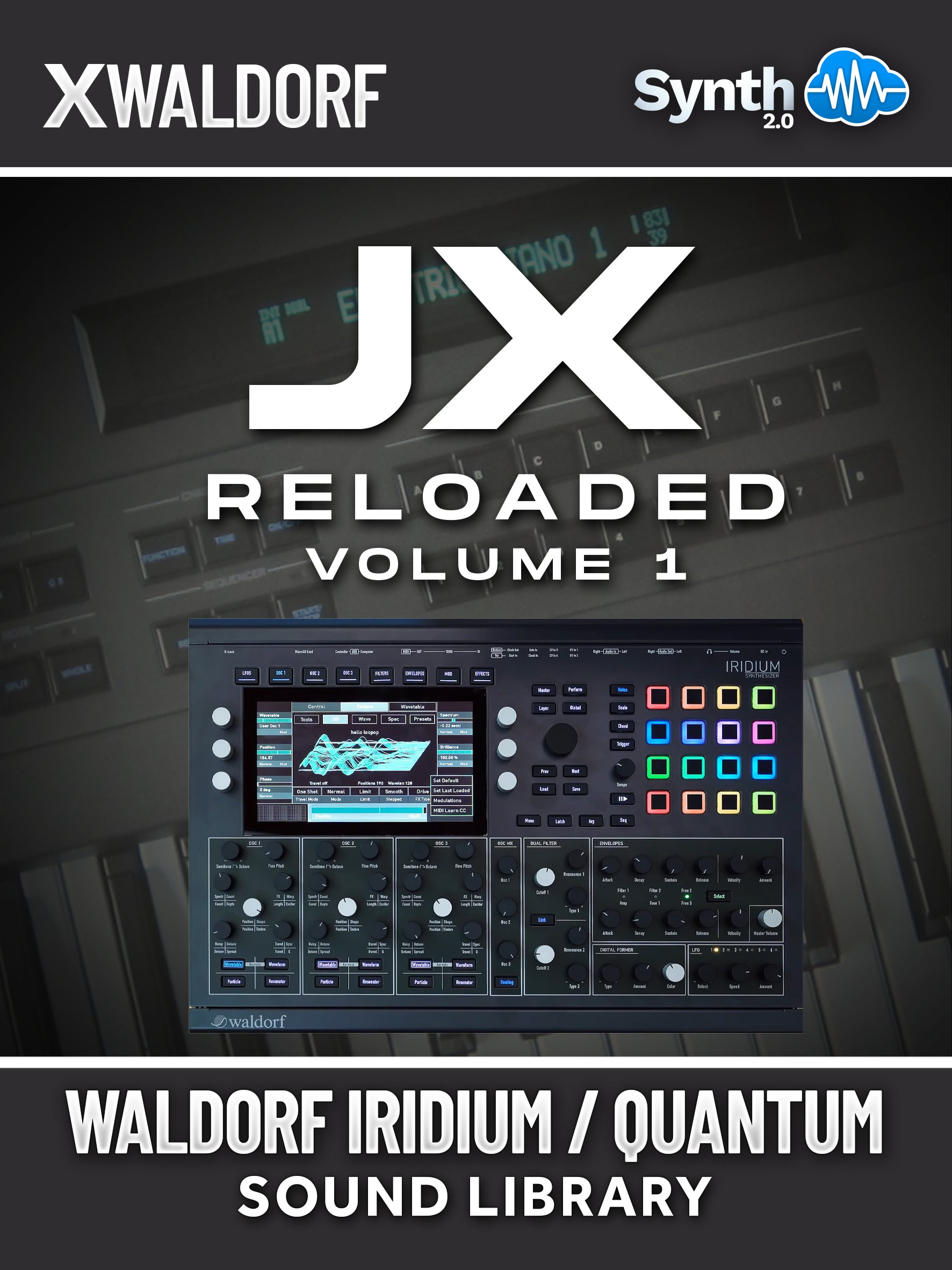 KLL013 - JX Reloaded V1 - Waldorf Iridium / Quantum ( 32 presets )