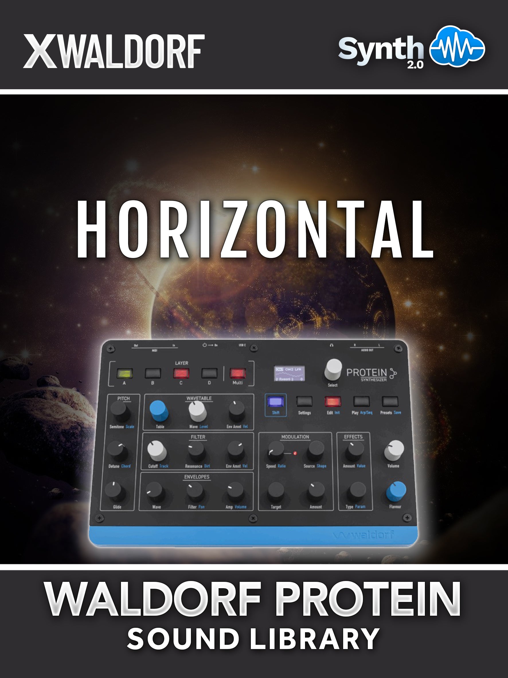 Horizontal Protein – 40 Presets Pack Soundset – Synthcloud