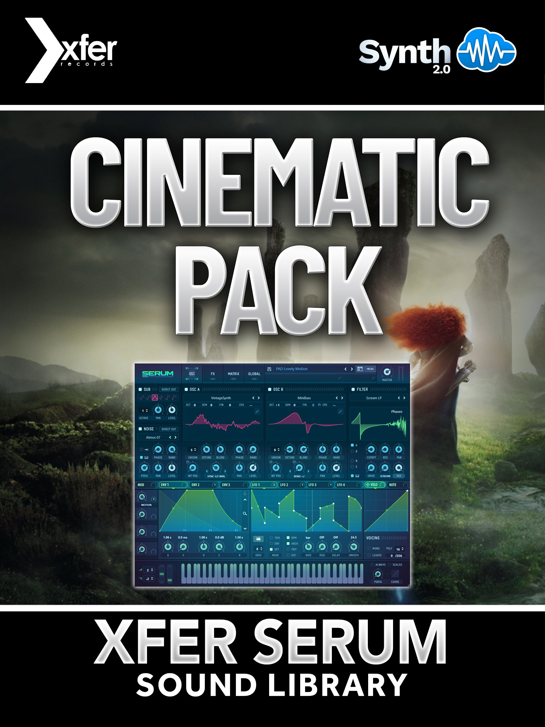 SCL240 - Cinematic Pack - Xfer Serum ( 35 presets )