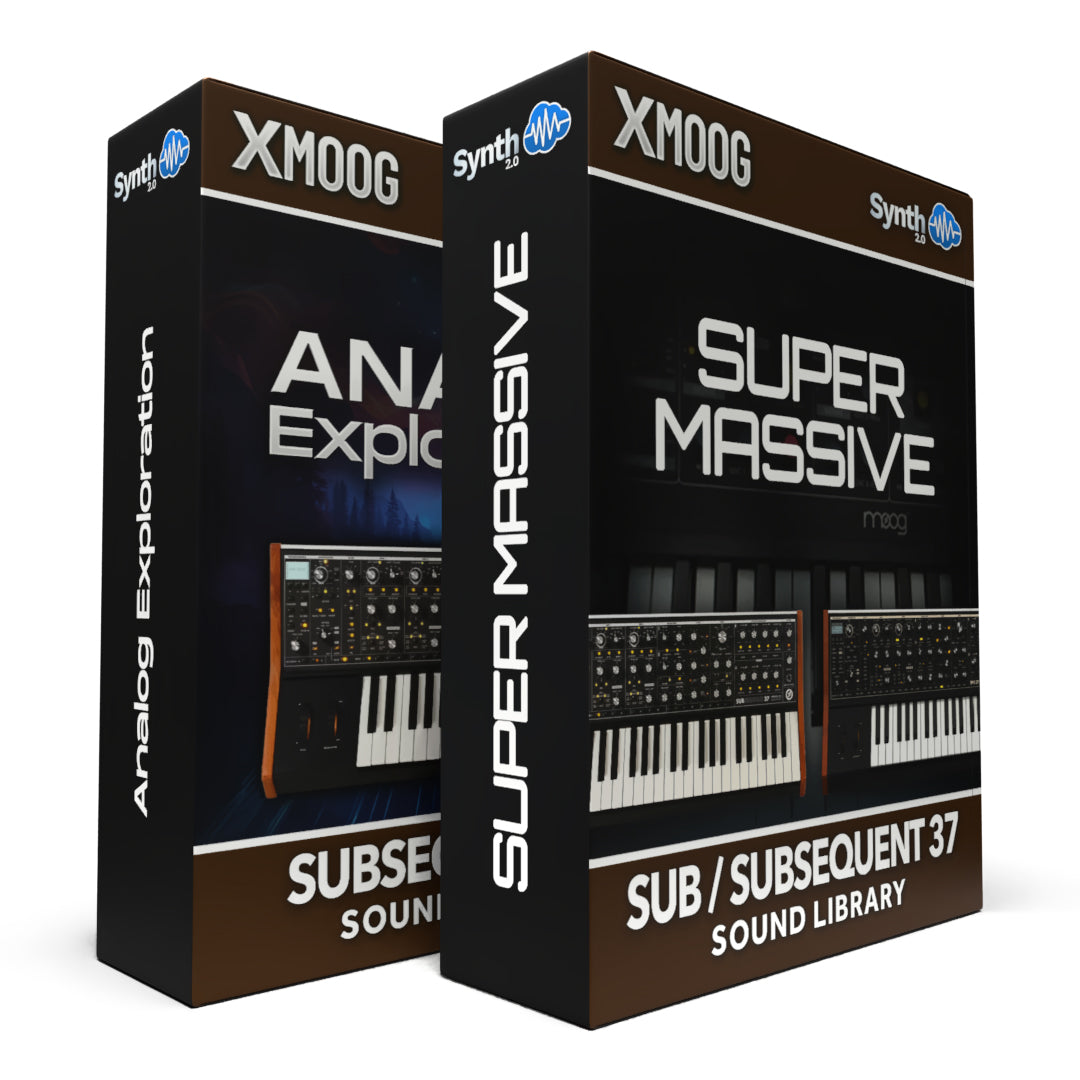 SCL499 - ( Bundle ) - Analog Exploration + Red Giant Library - Moog Subsequent 37