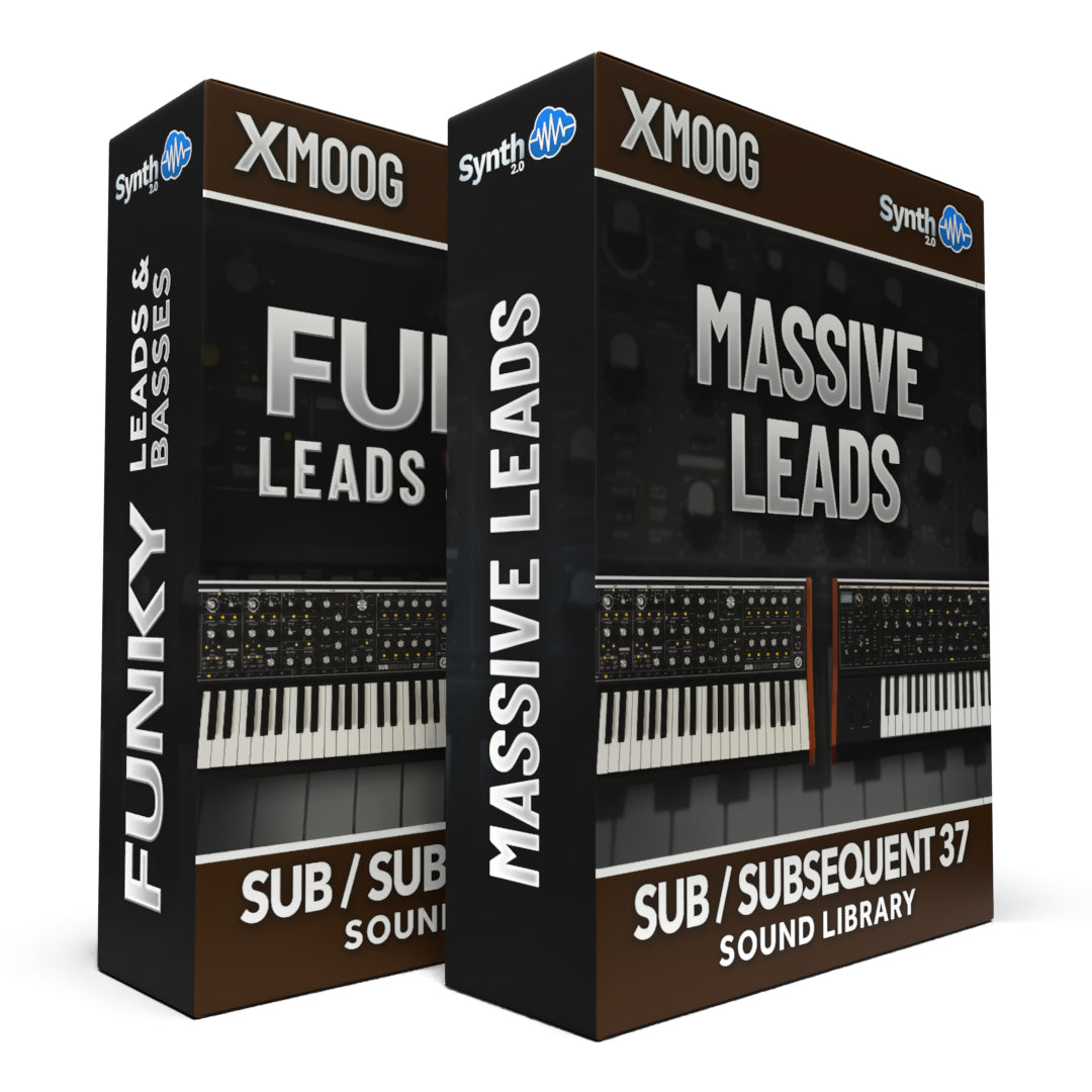 SCL503 - ( Bundle ) - Funky Leads & Basses + Massive Leads - Moog Subsequent 37