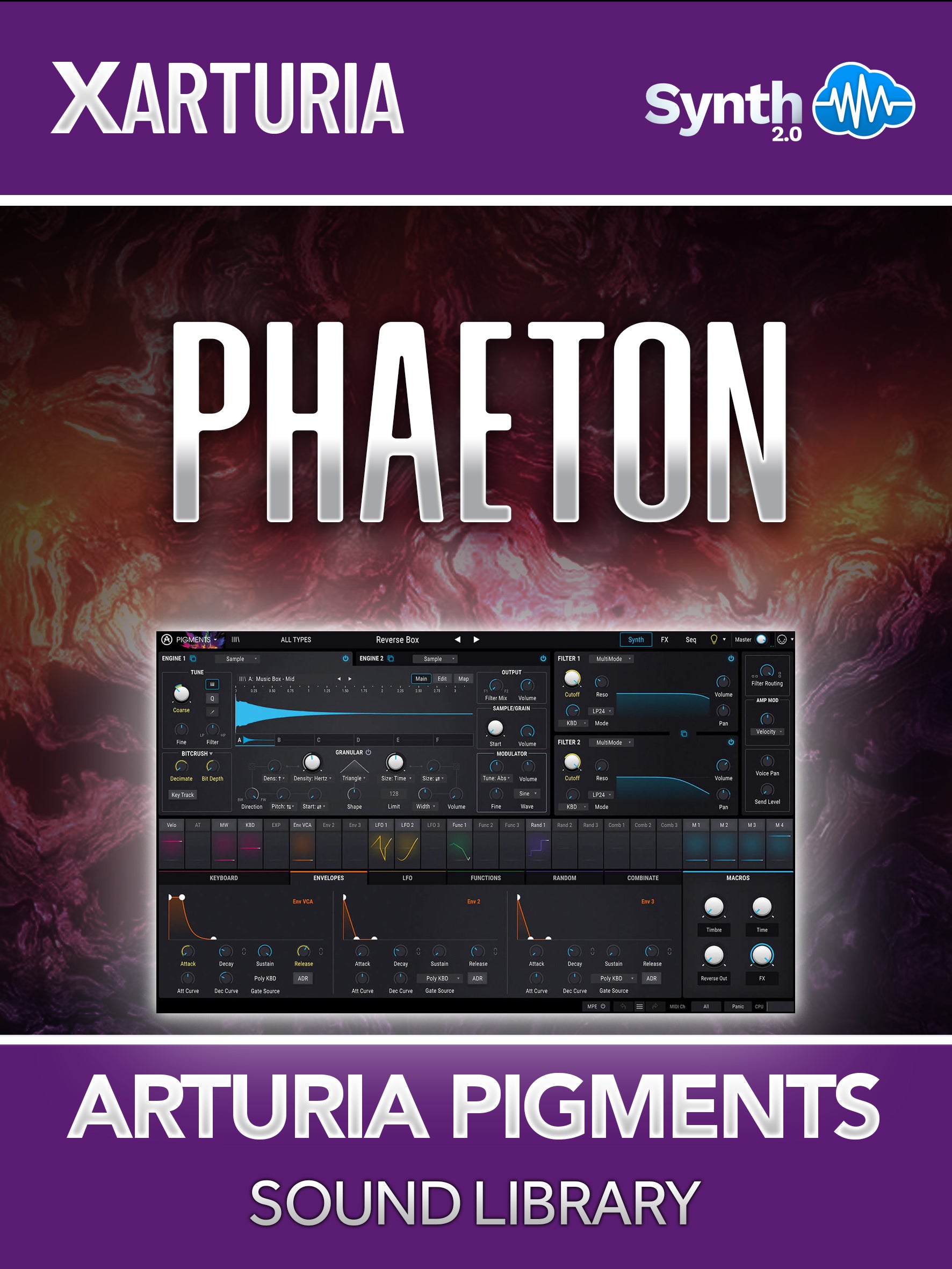 TPL017 - Phaeton - Arturia Pigments 3 ( 64 presets )