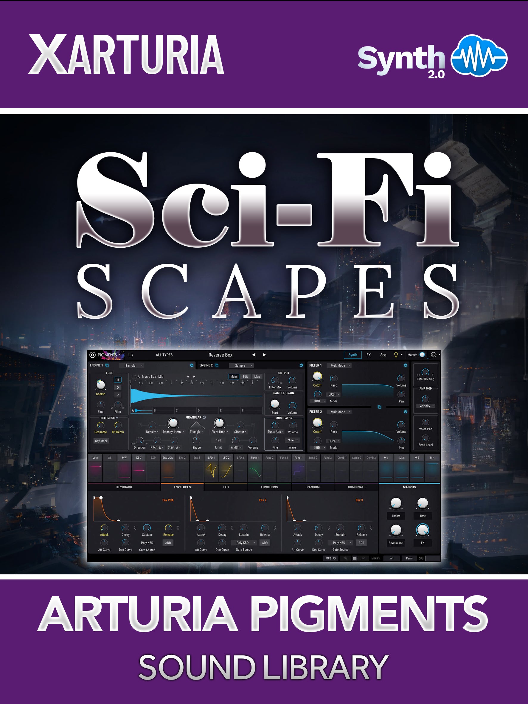 TPL025 - Sci-Fi Scapes - Arturia Pigments 4 ( 64 presets )