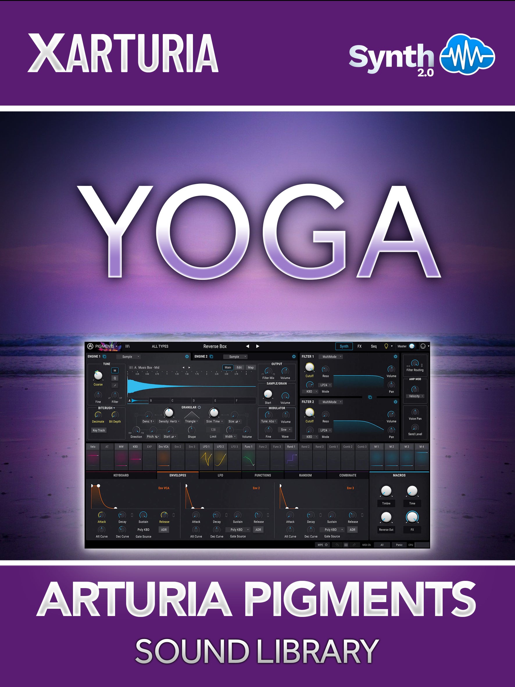 TPL018 - Yoga V1 - Arturia Pigments 3 ( 65 presets )