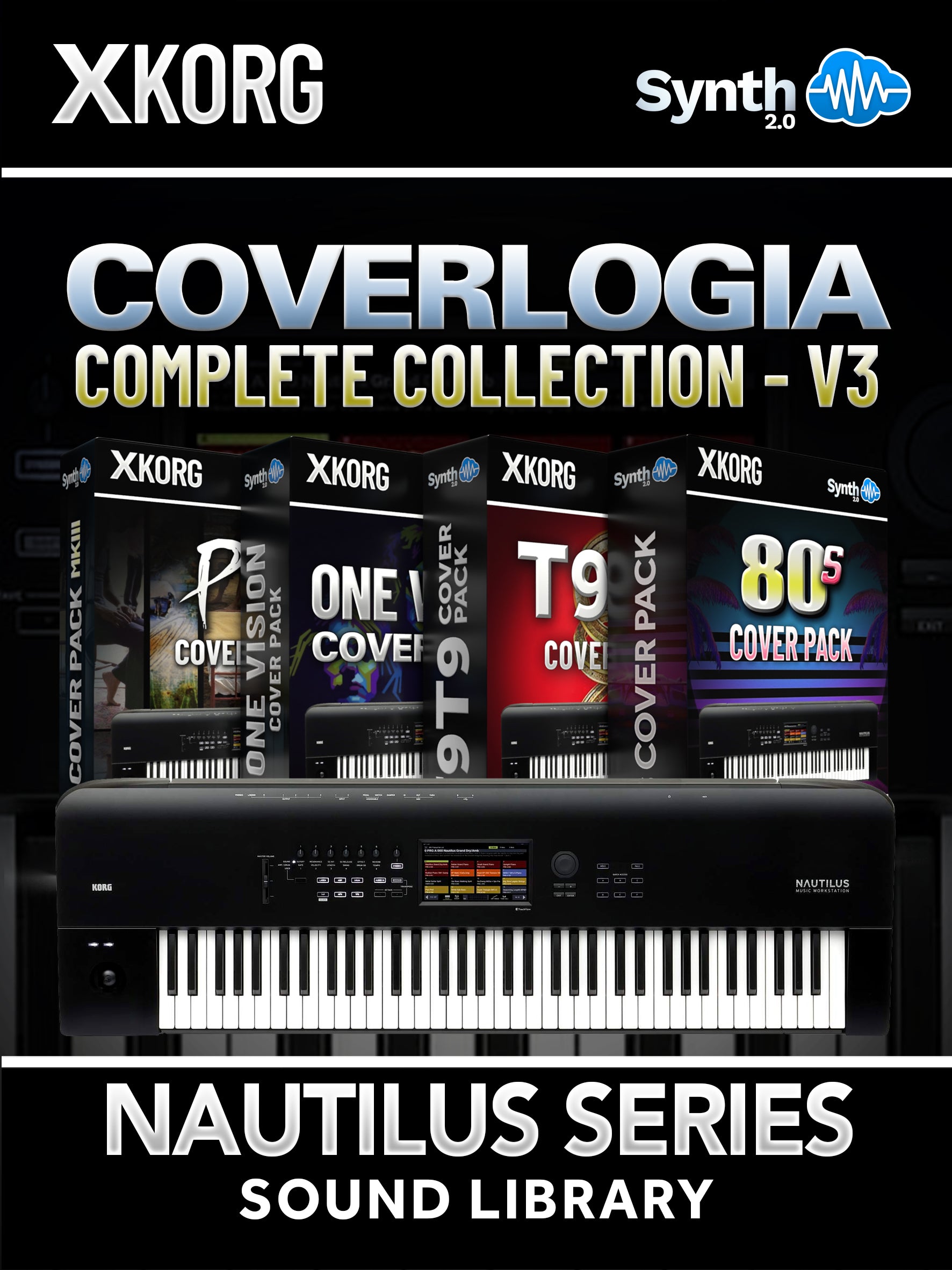SCL013 - ( Bundle ) - SYNTHOLOGIA EXi + CoverLogia - Complete Cover Collection V3 - Korg Nautilus Series