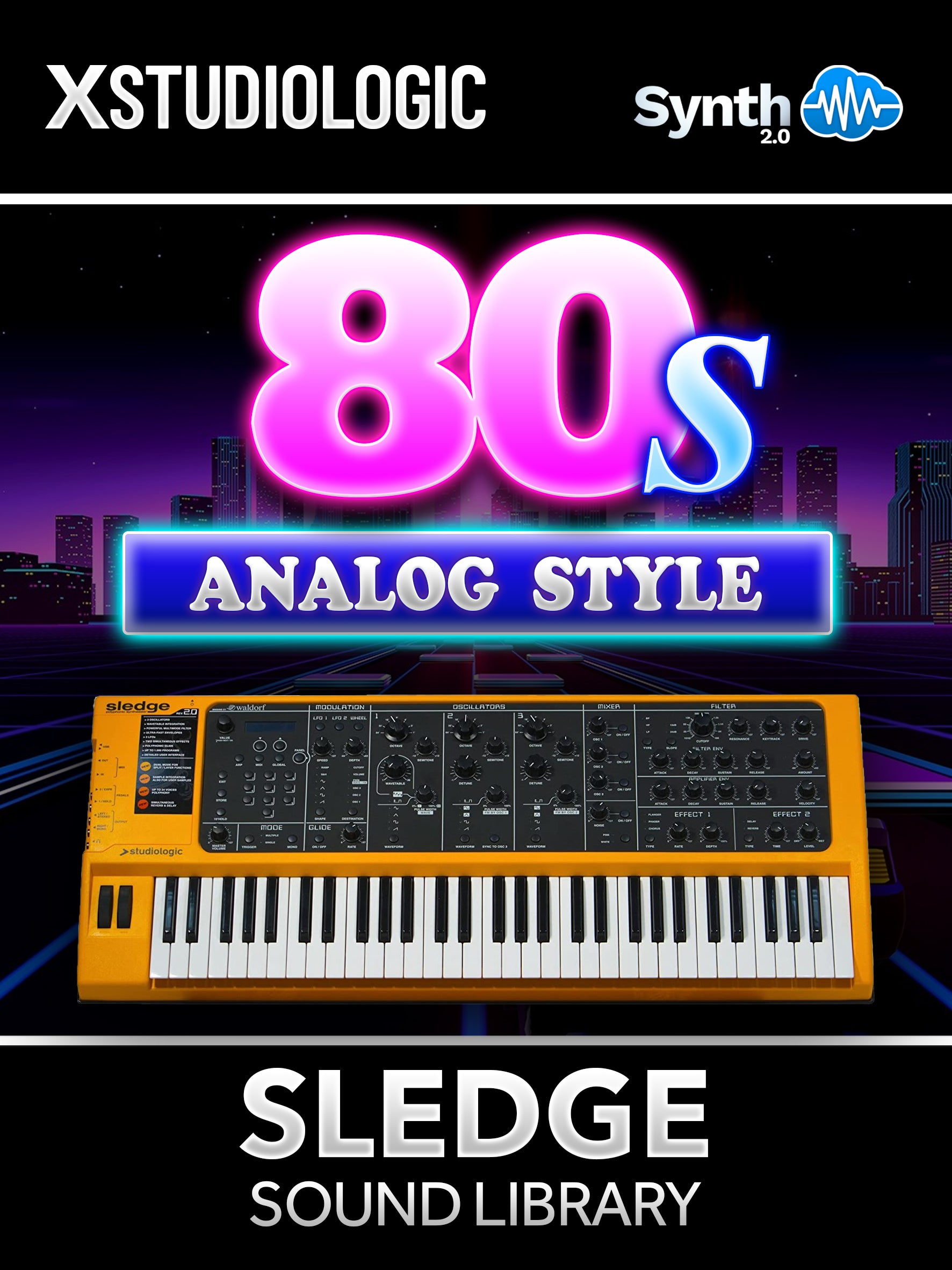 VTL006 - 80s Analog Style - Studiologic Sledge 1.0 / 2.0 ( 150 presets )