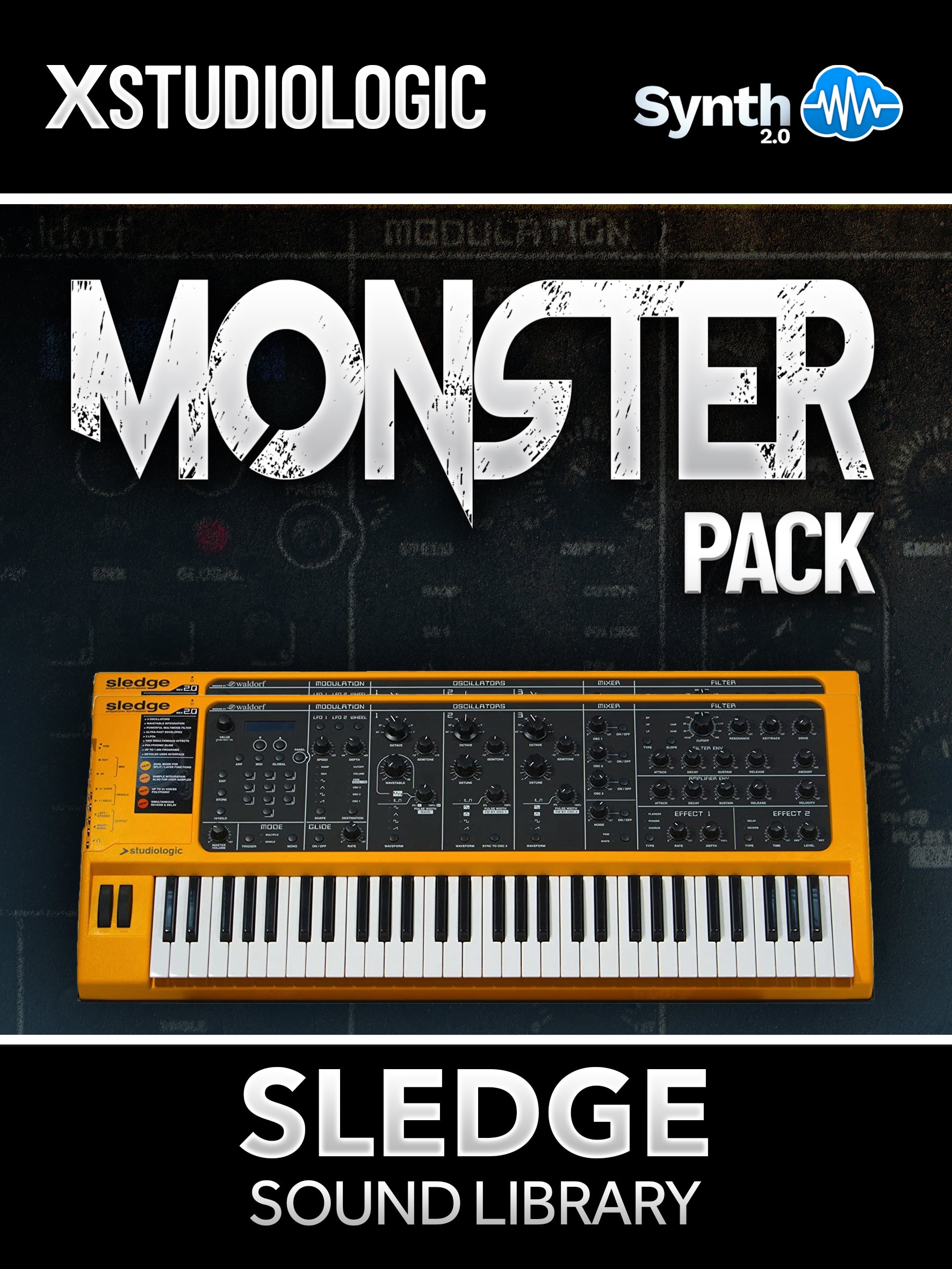 SCL399 - Monster Pack - Studiologic Sledge 1.0 / 2.0 ( 239 presets )