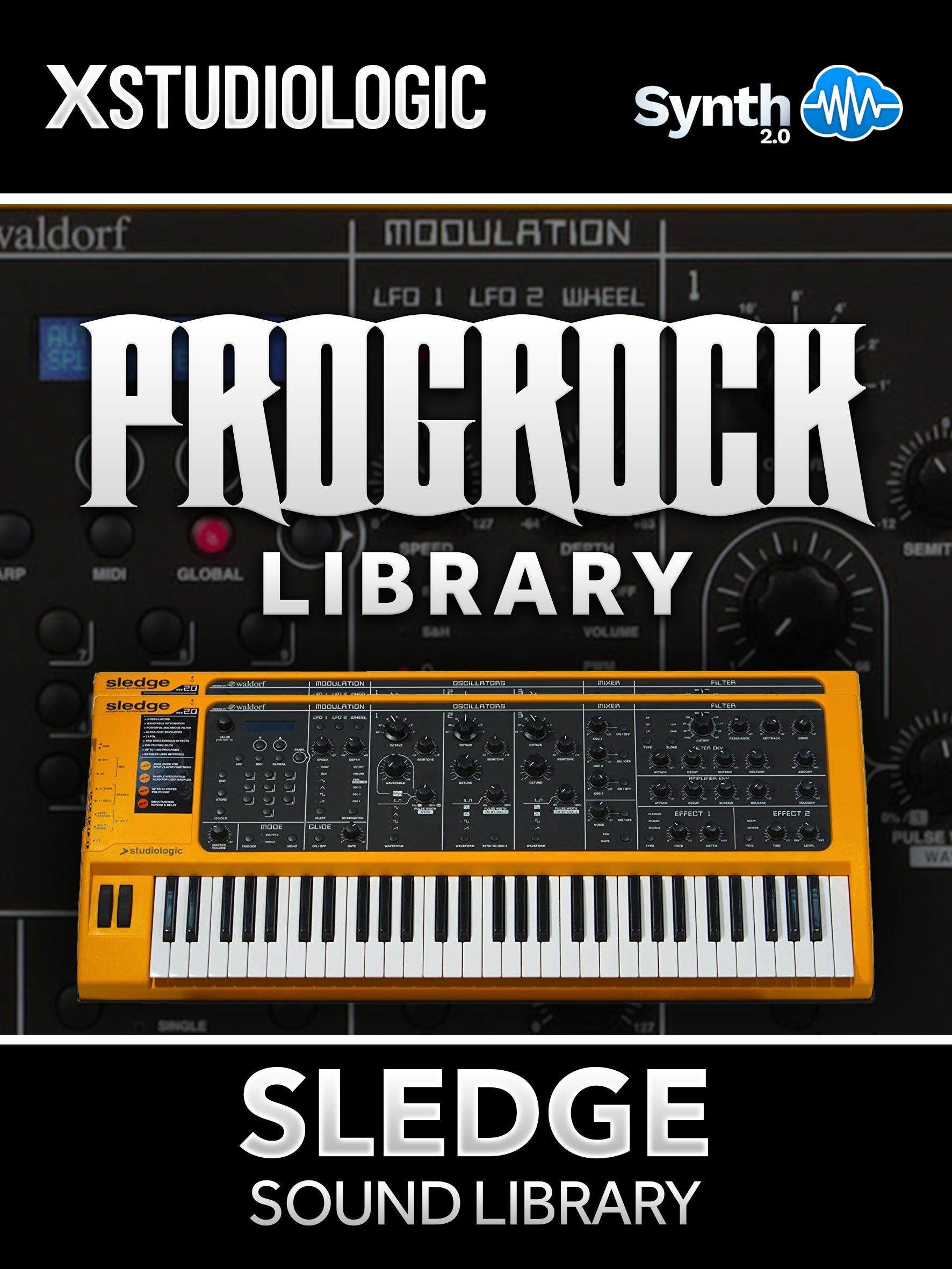 SCL237 - ProgRock Library - Studiologic Sledge 1.0 / 2.0 ( 27 presets )