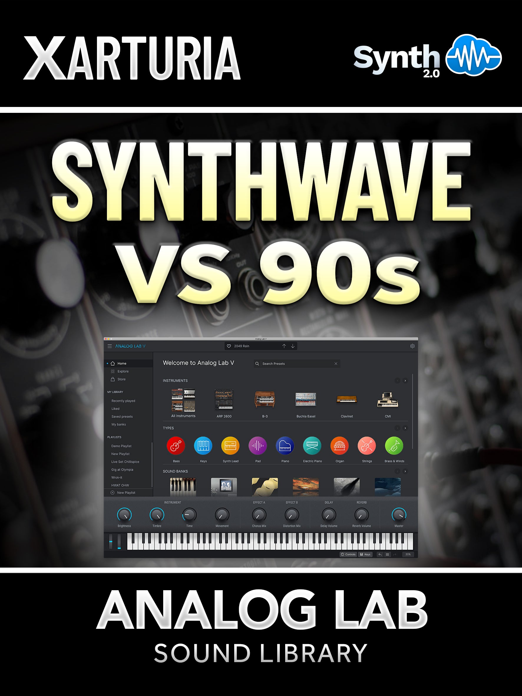 SWS024 - Synthwave VS 90s - Arturia Analog Lab V ( 40 presets )