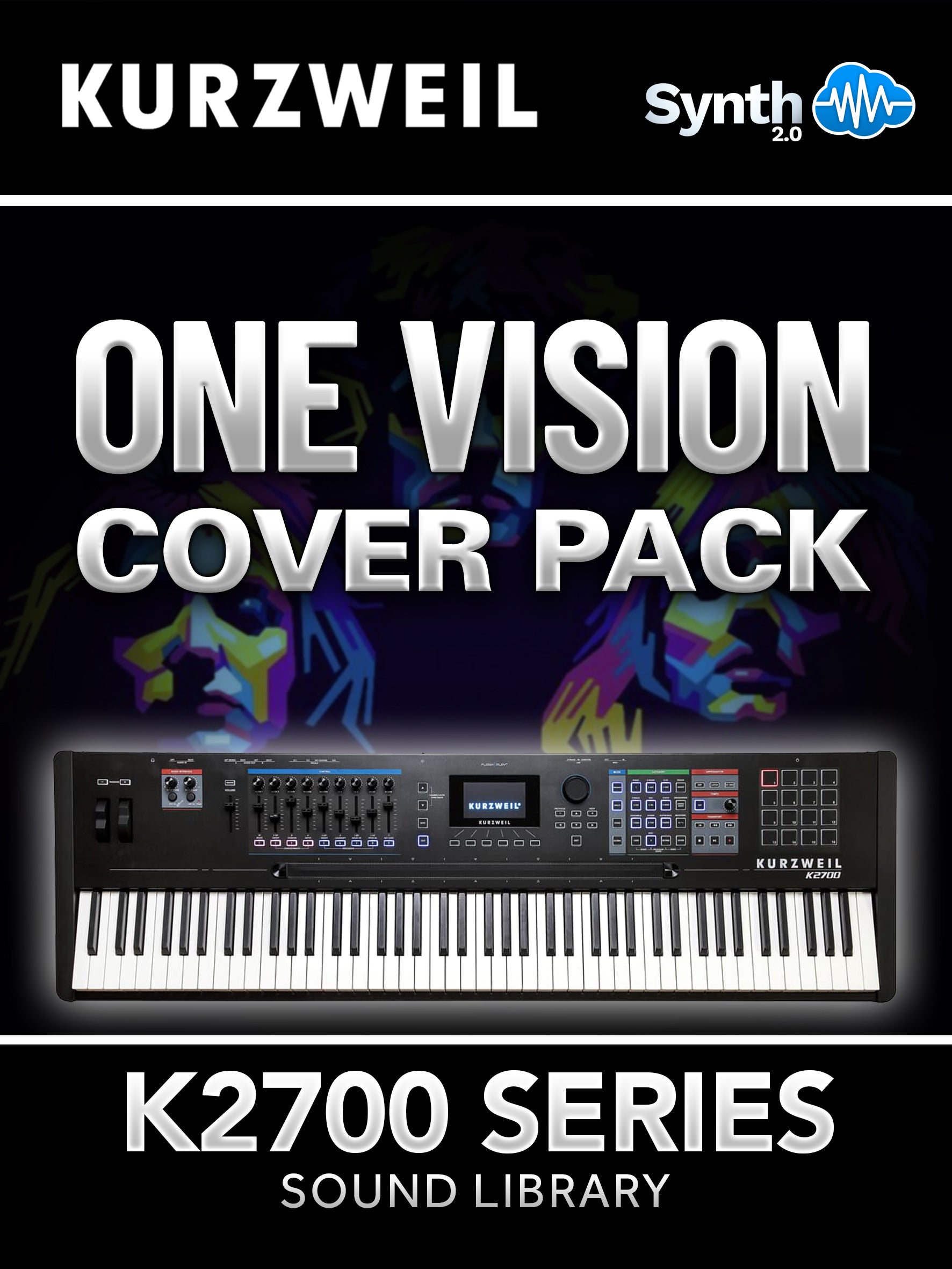 K27008 - One Vision Cover Pack - Kurzweil K2700 ( 28 presets )