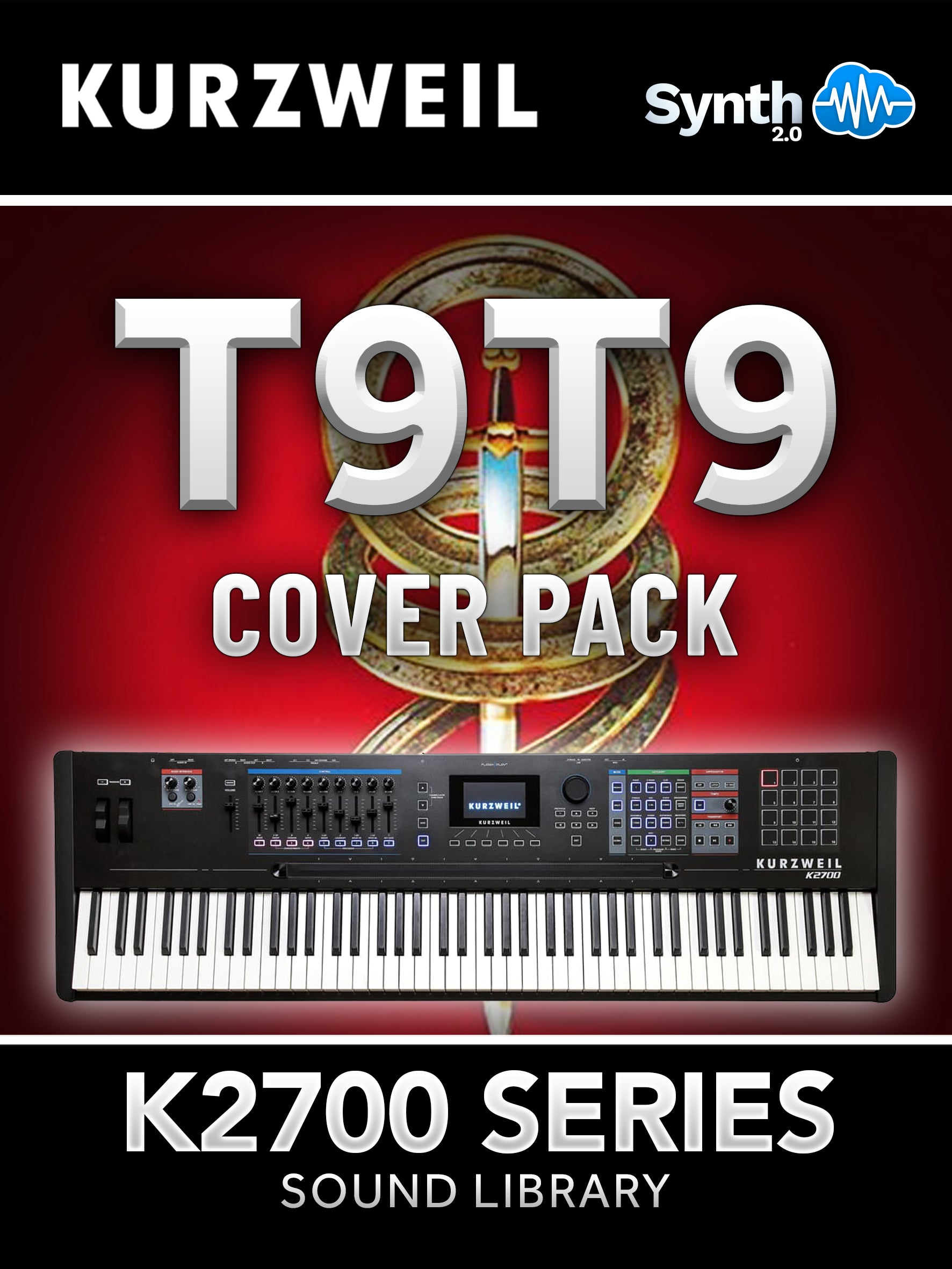 K27009 - T9T9 Cover Pack - Kurzweil K2700 ( 22 presets )