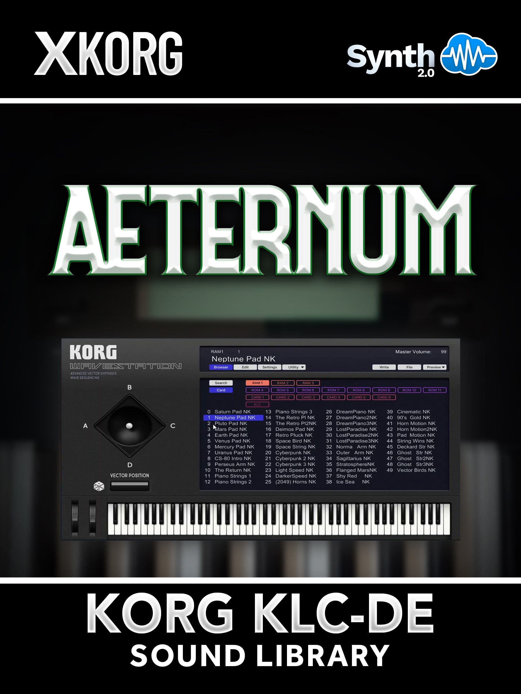 SCL365 - Aeternum - Korg KLC - DE Virtual Instrument ( 29 presets )