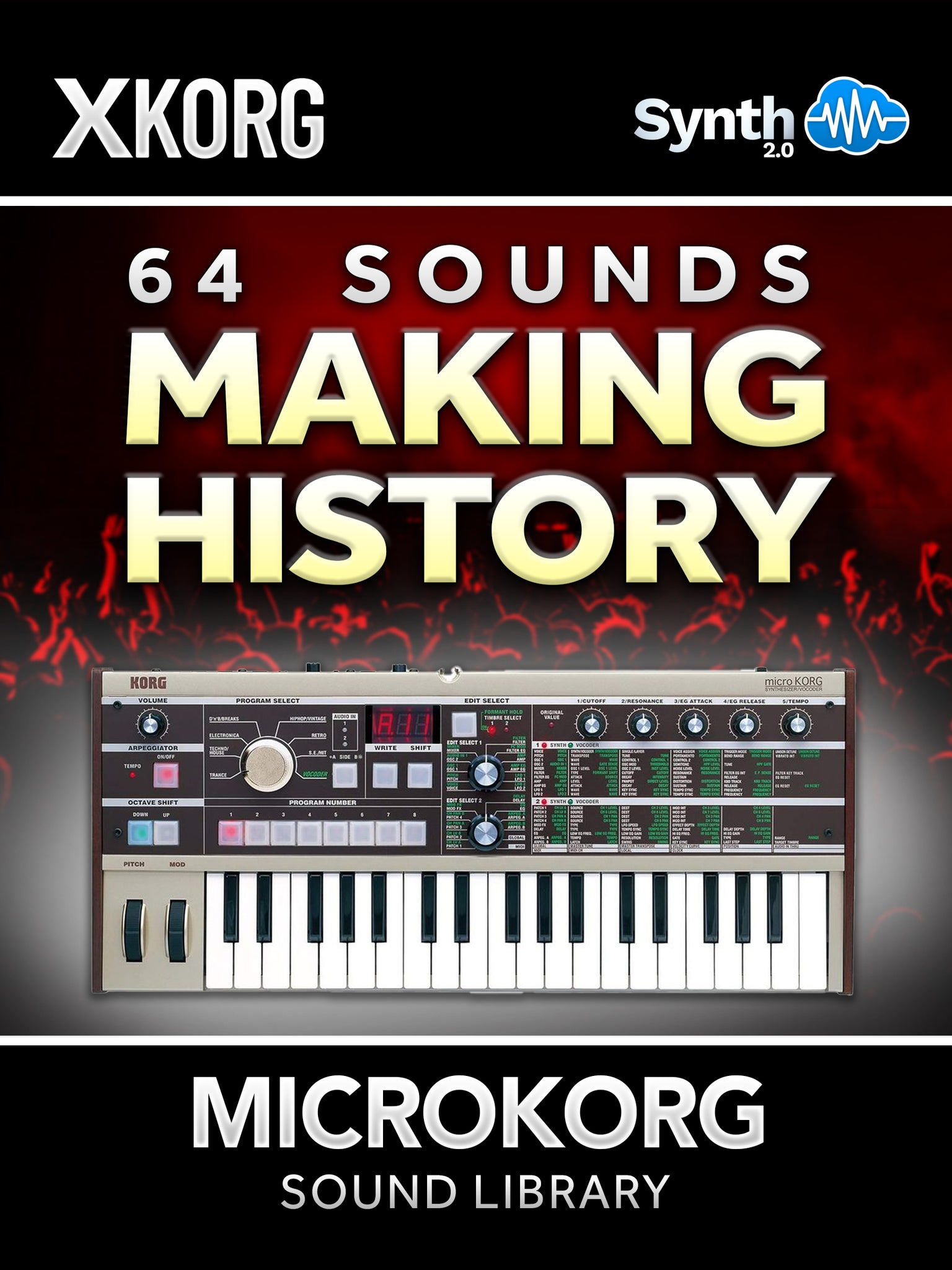 SCL004 - 64 Sounds - Making History - Korg MicroKorg / MicroKorg S