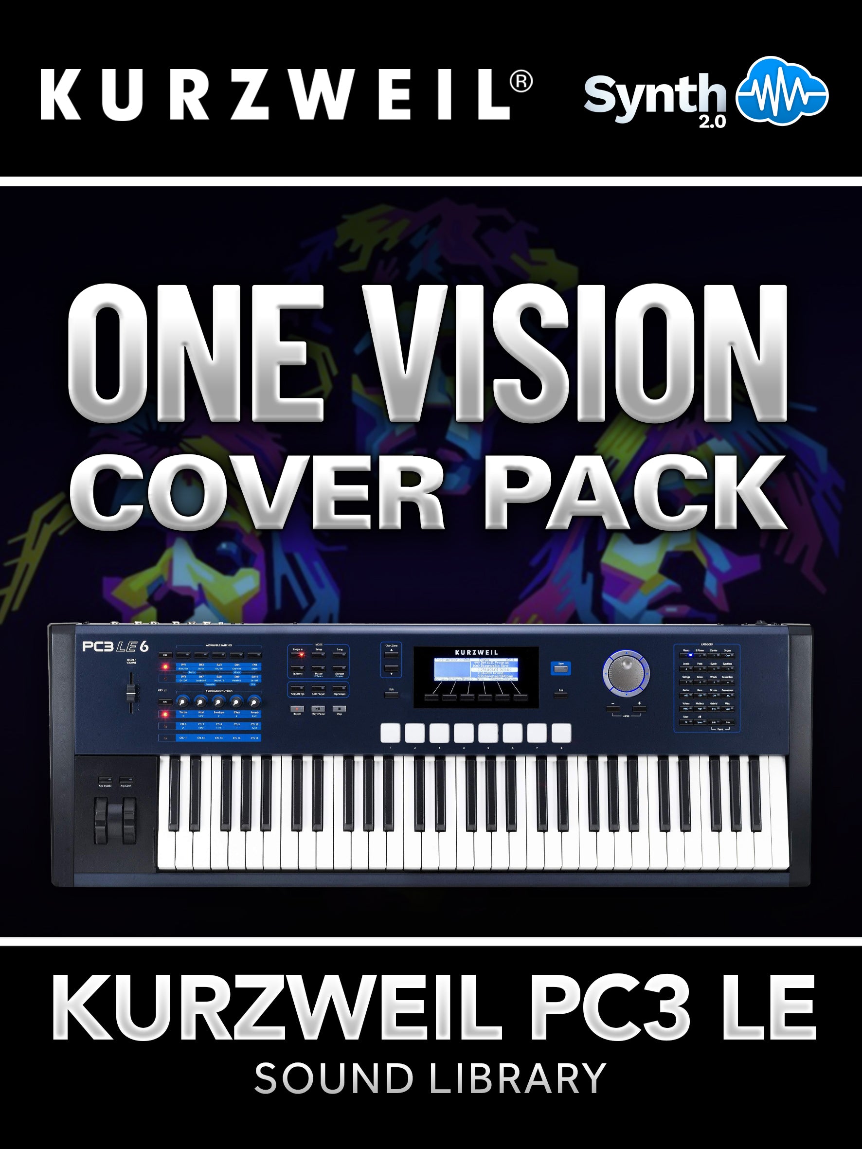LDX138 - ( Bundle ) - One Vision Cover Pack + T9T9 Cover Pack - Kurzweil PC3LE