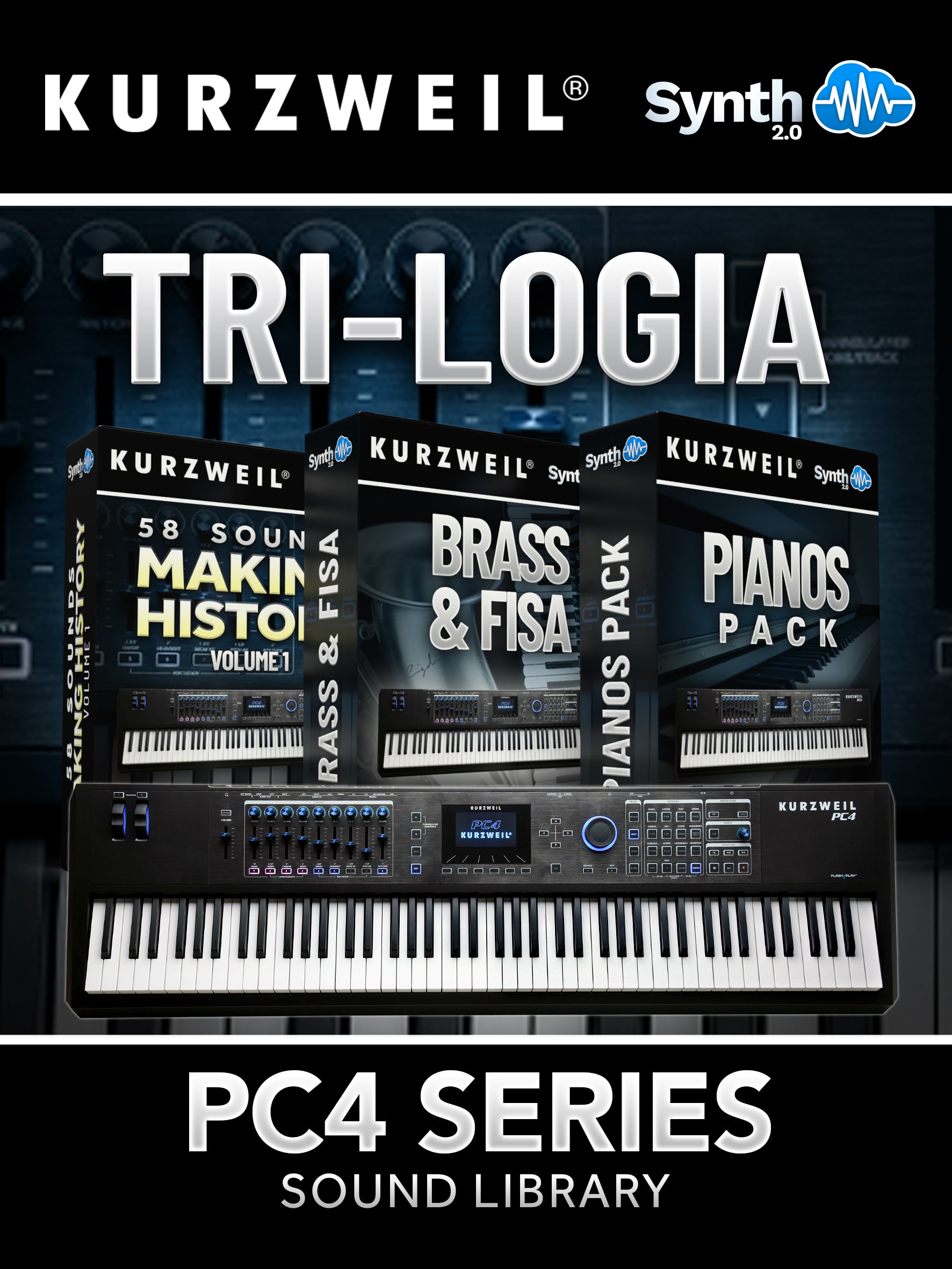 PC4018 - Tri-logia Library - Kurzweil PC4 Series ( over 90 presets )