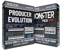 LDX186 - ( Bundle ) - Monster Pack V2 + Producer Evolution - Access Virus TI / TI2 / Polar / Snow