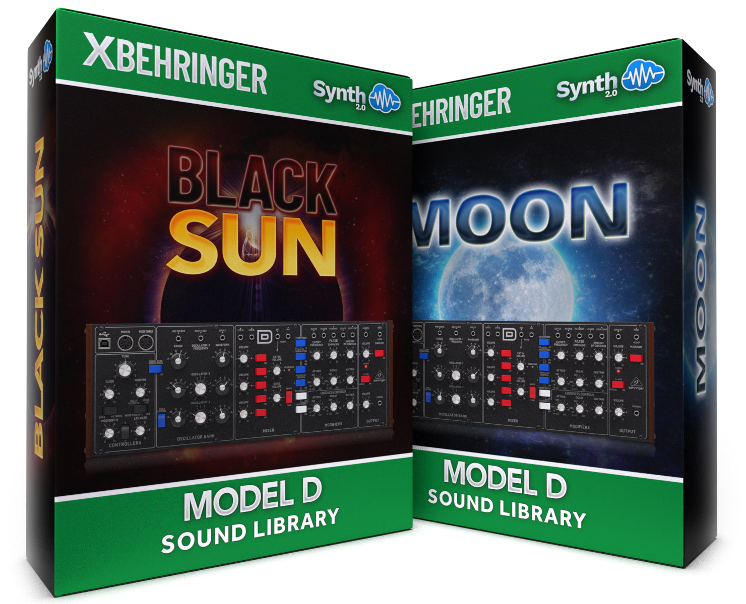 LFO077 - ( Bundle ) - Black Sun + Moon - Behringer Model D