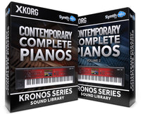 DRS012 - ( Bundle ) - Contemporary - Complete Pianos Vol.1 + Vol.2 - Korg Kronos