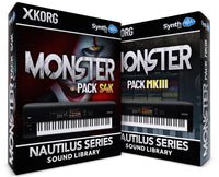 SCL207 - ( Bundle ) - Monster Pack S4K + Monster Pack MKIII - Korg Nautilus