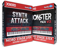 LDX067 - ( Bundle ) - Synth Attack + Monster Pack V2 - Nord Stage 2 / 2 EX