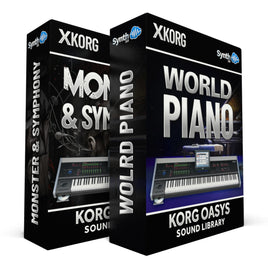 SCL084 - ( Bundle ) - Monster and Symphony + World Piano - Korg Oasys