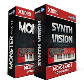 LDX161 - ( Bundle ) - Monster Pack V3 + Synth Vision V.1 - Nord Lead 4