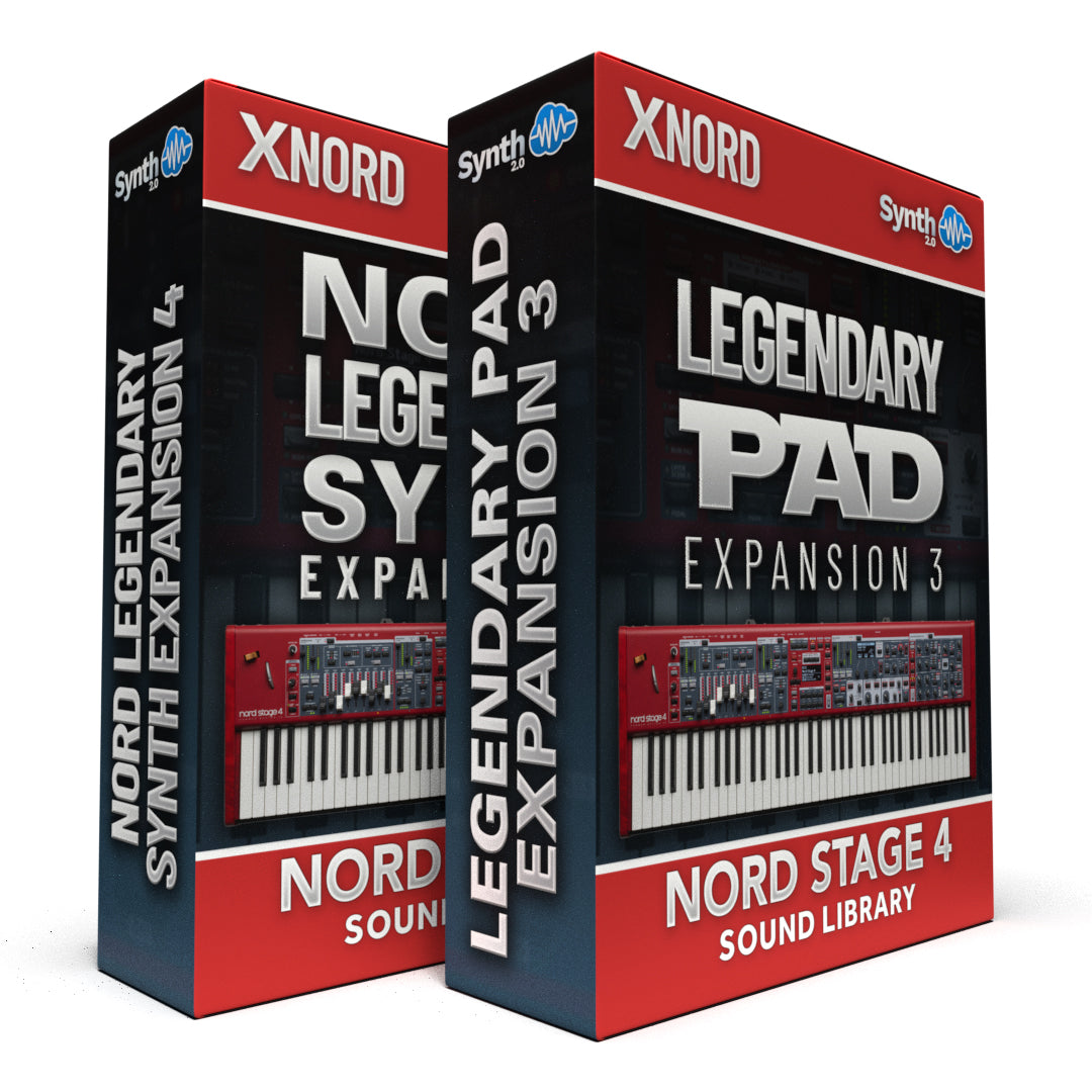 DVK020 - PREORDER - ( Bundle ) - Nord Legendary Synth Expansion 04 + Legendary Pads Expansion 03 - Nord Stage 4