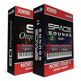 SCL425 - ( Bundle ) - SD Orquestral + Space Sounds Vol.1 - Nord Stage 4