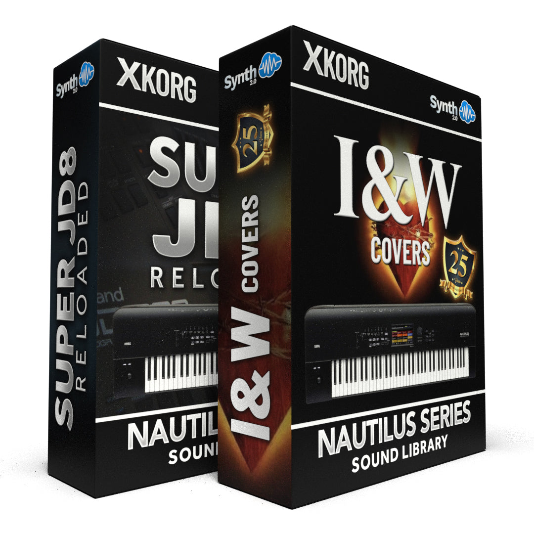SSX139 - ( Bundle ) - I&W Covers / 25th Anniversary + Super JD8 Reloaded - Korg Nautilus Series