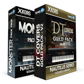 SCL080 - ( Bundle ) - Monster Pack MKIII + DT Covers Gold Pack V2 - Korg Nautilus